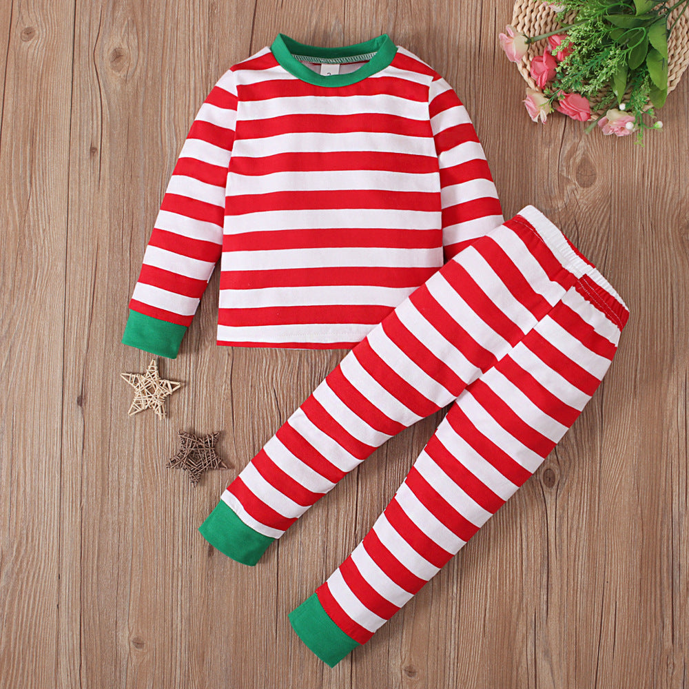 Children's Boys Can Striped Christmas Clothing Children's Suit