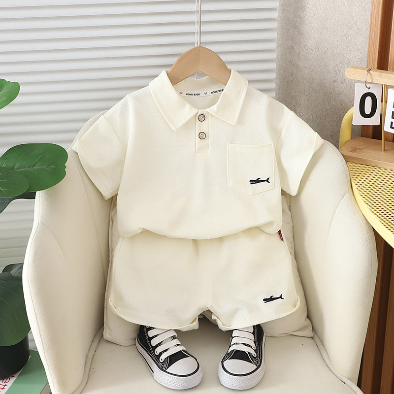 Children's Short-sleeved T-shirt Summer Clothing Shorts Clothes Children's Suit