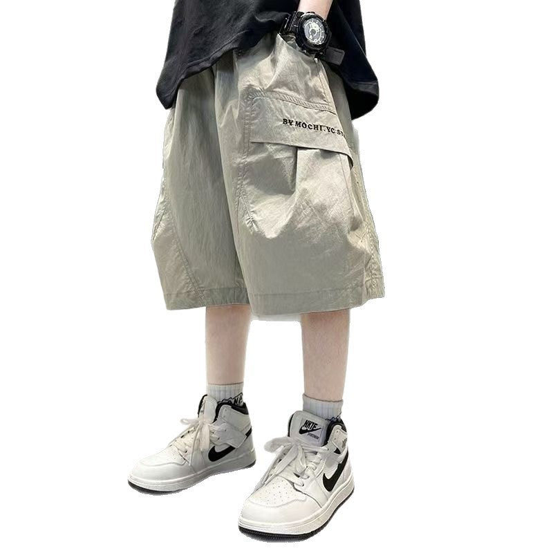 Children's Shorts Summer Thin Middle Big Overalls Children's Pants