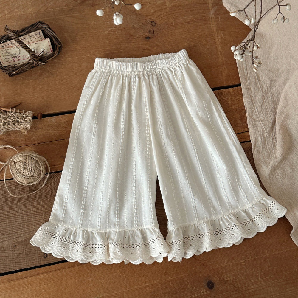 Breathable Out Bloomers Lace Korean Anti Children's Pants