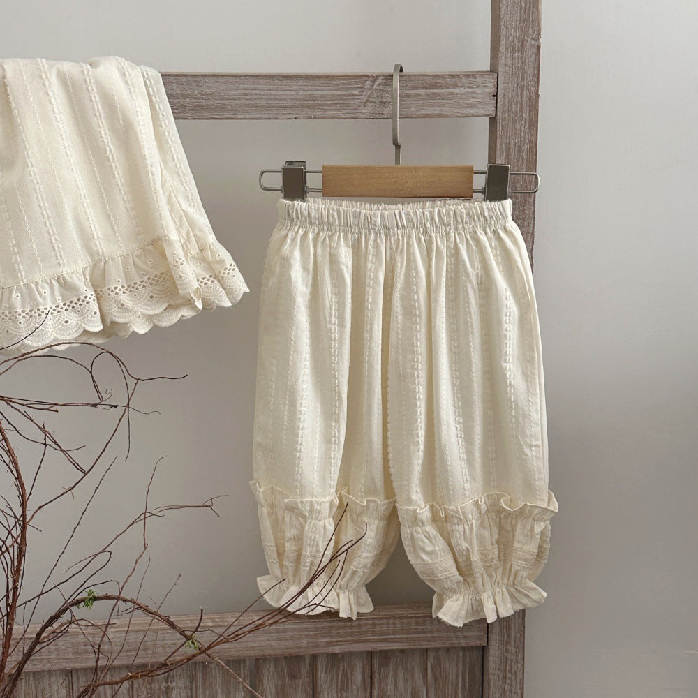 Breathable Out Bloomers Lace Korean Anti Children's Pants