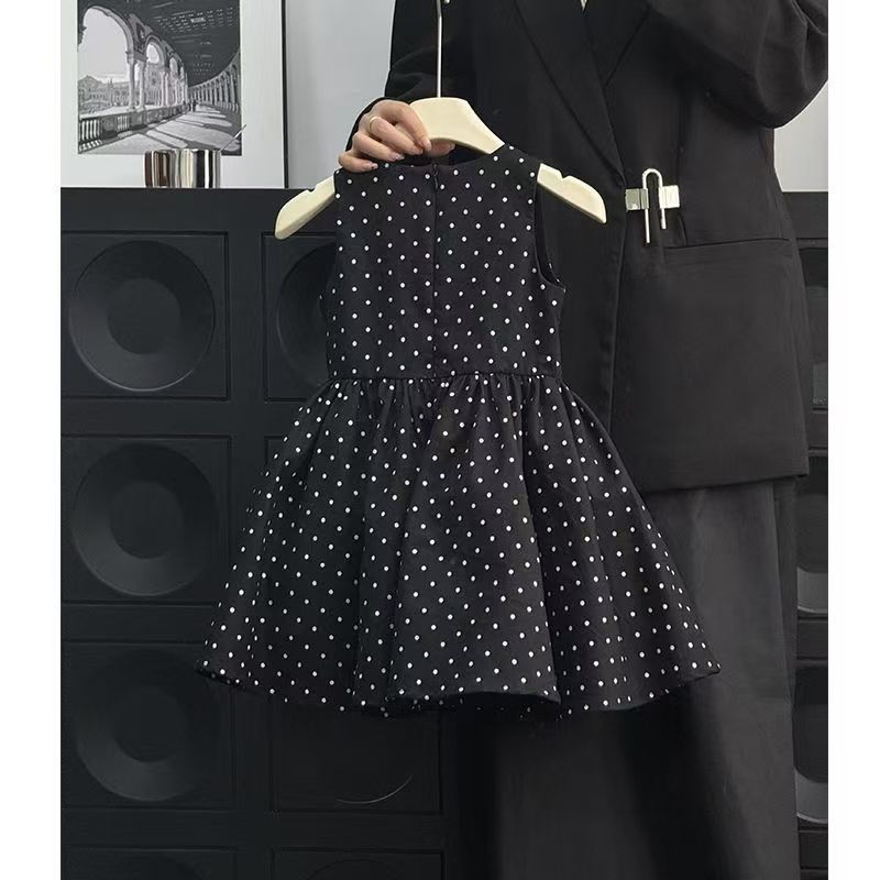 Children's Polka Dot Vest Korean Style Fashionable Children's Dress
