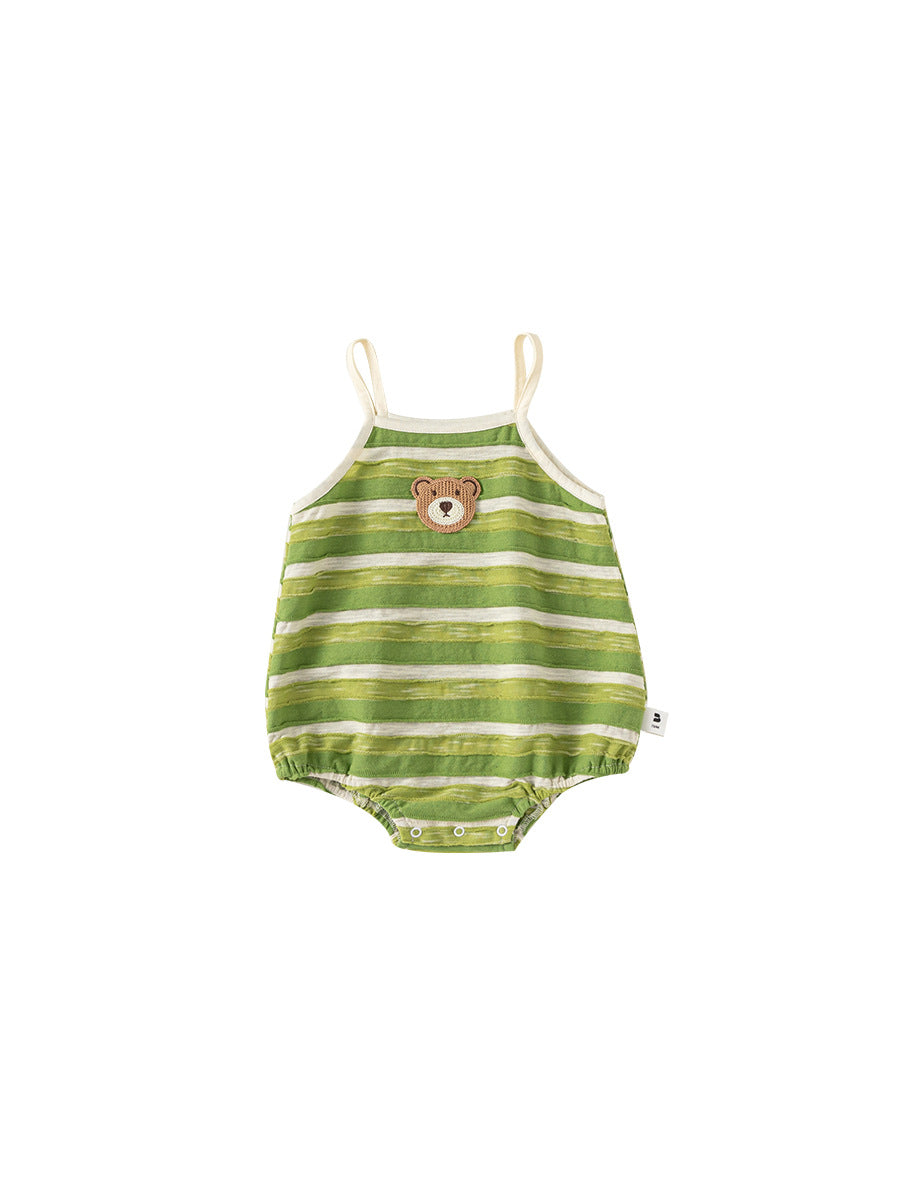 Summer Boy Cute Bear Wear Fashion Romper Thin Jumpsuit, Climbing Suit