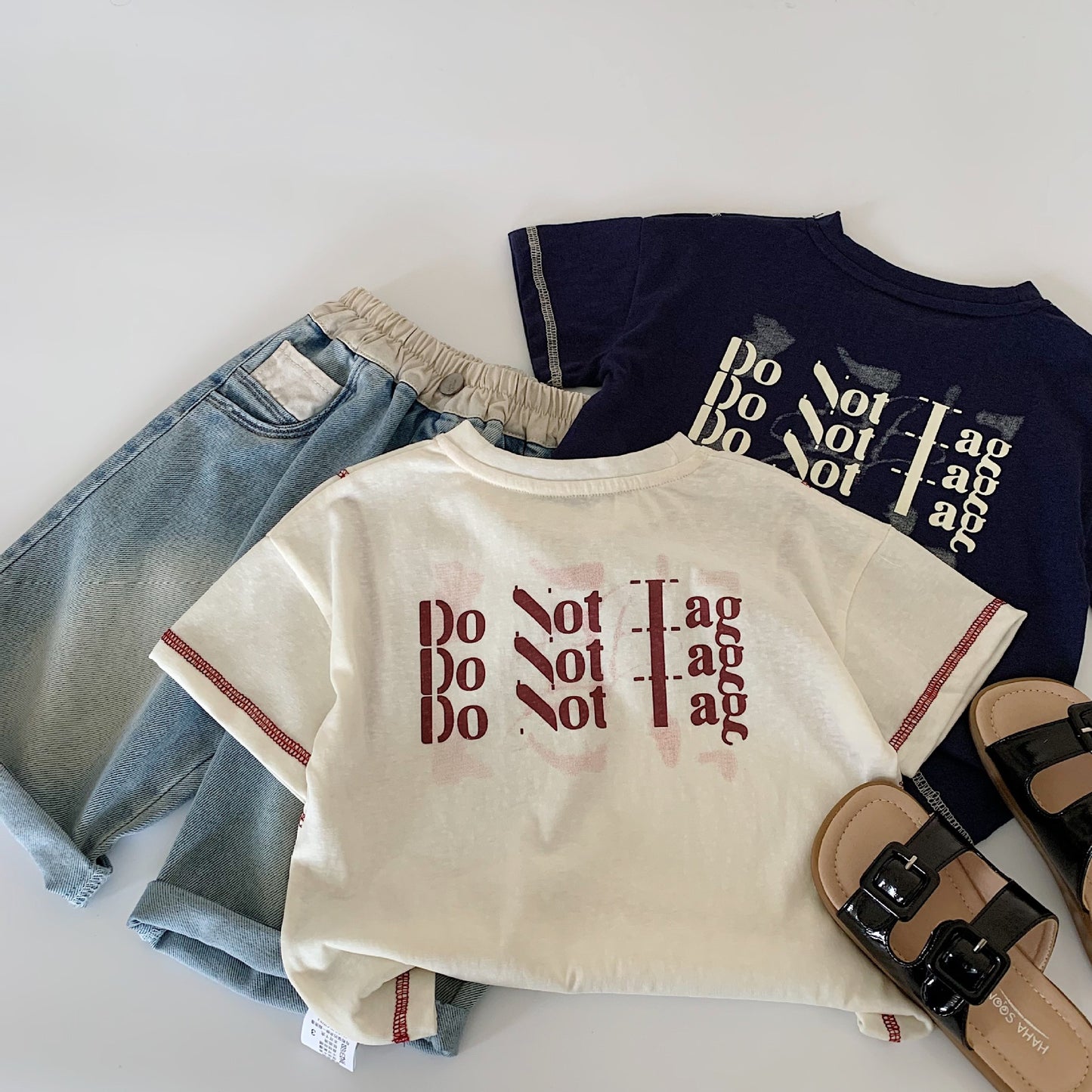 Children's Short-sleeved Summer Clothes Western Style Printed Boy Thin Type Children's T-shirt
