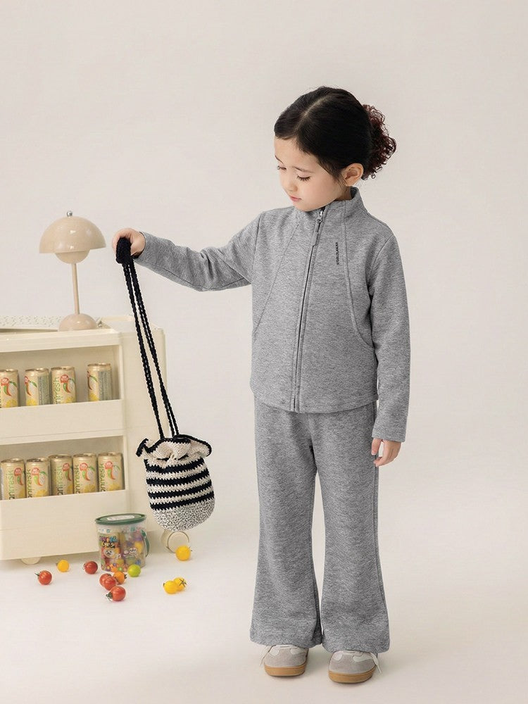 Children's Wear Spring Clothes Sweater Western Style Korean Zipper Short Coat Children's Suit