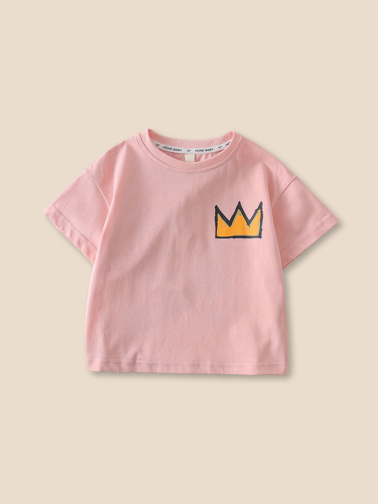 Children's Summer Short Sleeve Printed Top Handsome Fried Children's T-shirt