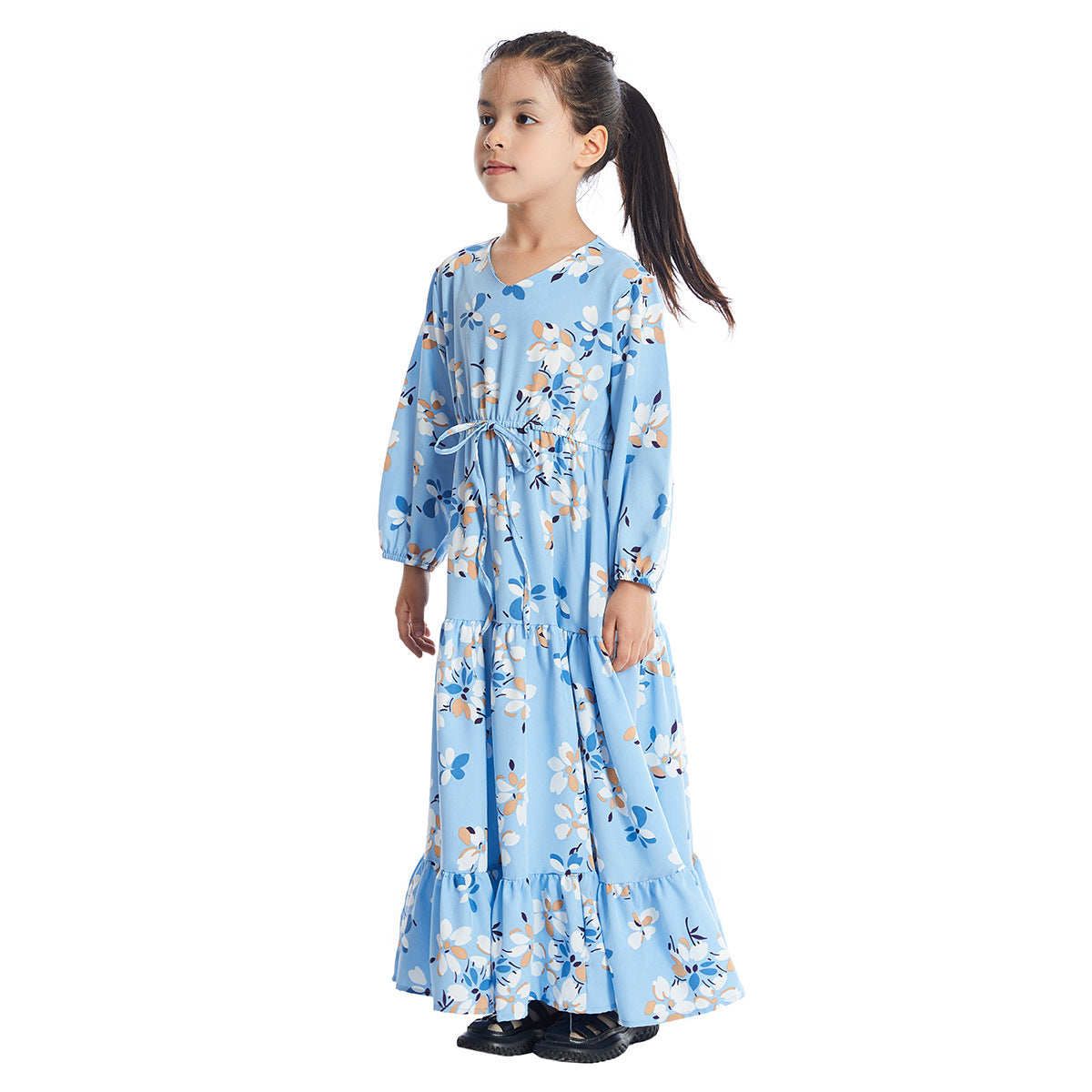 Stylish Popular Fashion Comfortable Elegant Floral Children's Dress