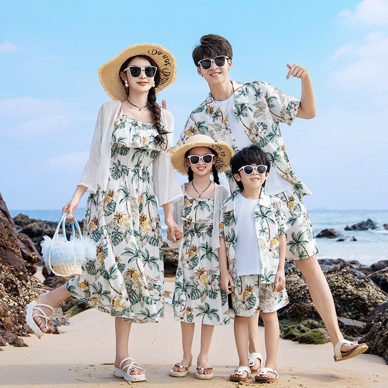 Dress Summer Beach Suitable For Graphy Western Parent-child Outfit