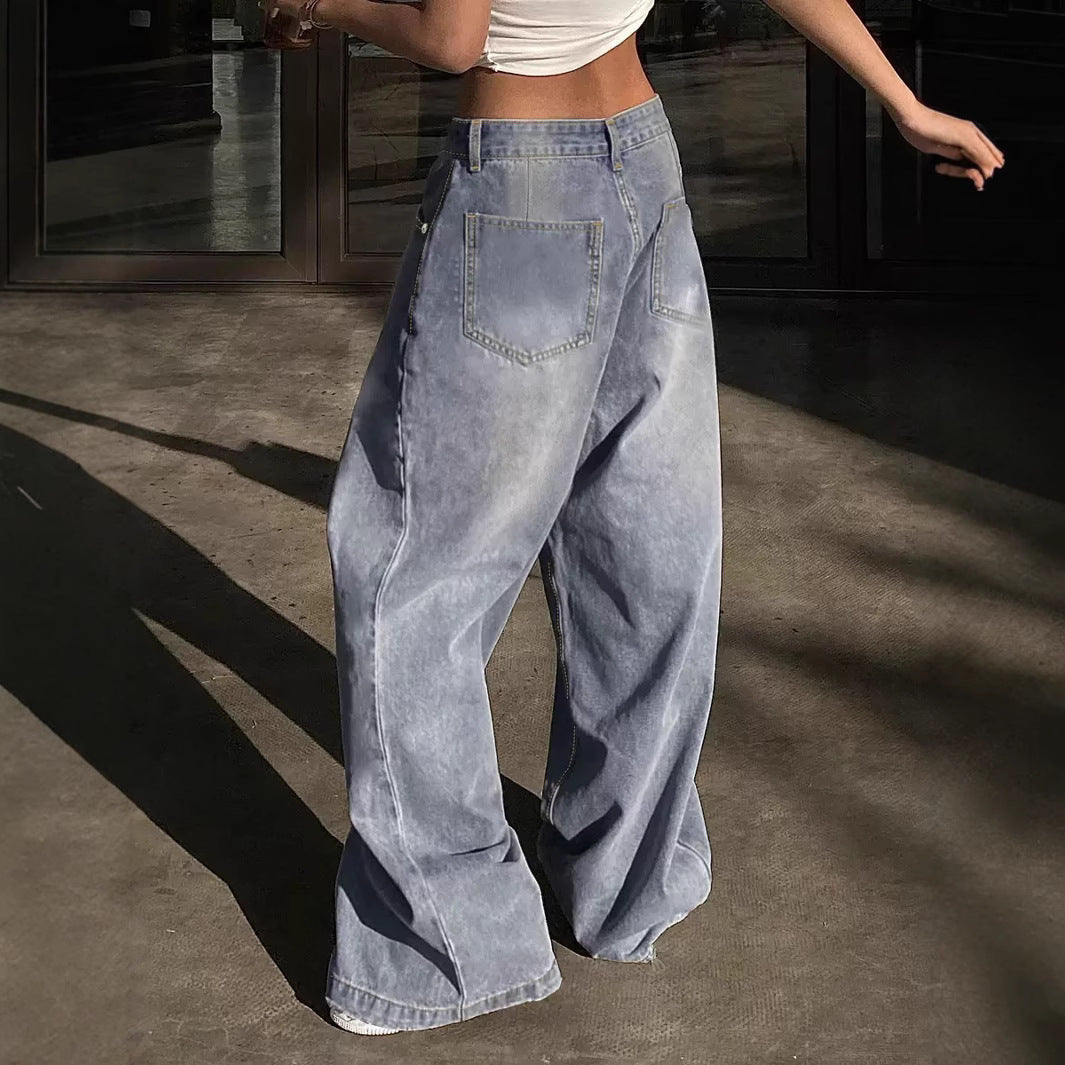 Charming Women's Loose Casual Fashion Trousers Women's Jeans