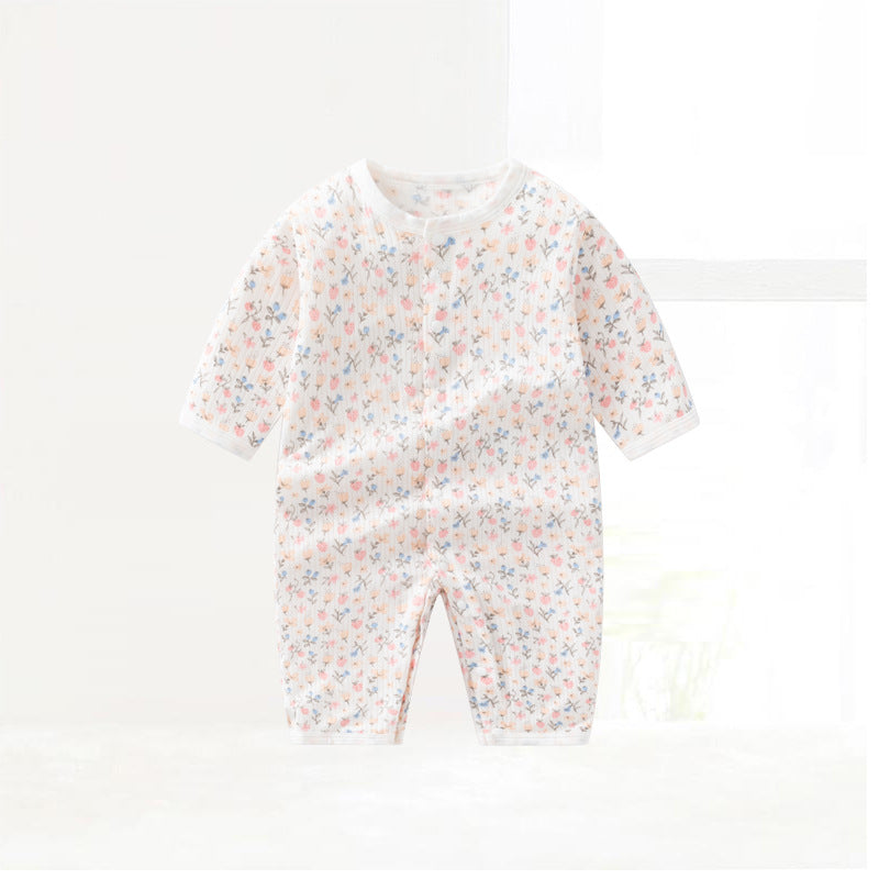 Modal Jumpsuit Thin Long Sleeve Split Romper Breathable Jumpsuit, Climbing Suit