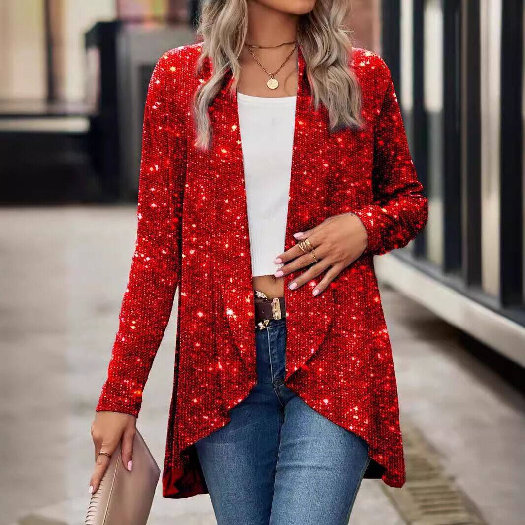 Bronzing Stage Small Fashion Shawl Sequined Coats