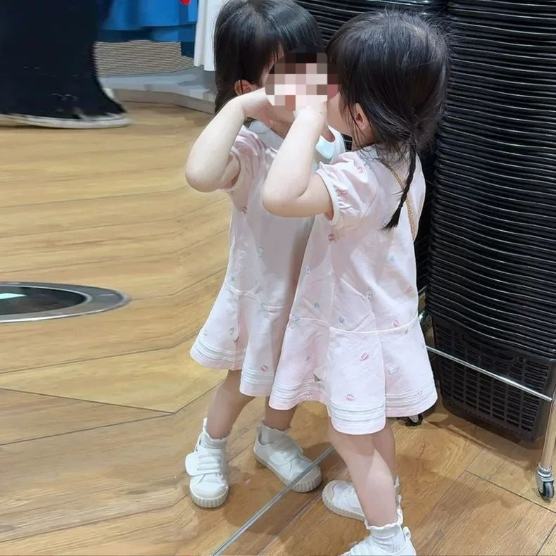 Children's Summer Doll Collar Princess Fashionable Embroidered Children's Dress
