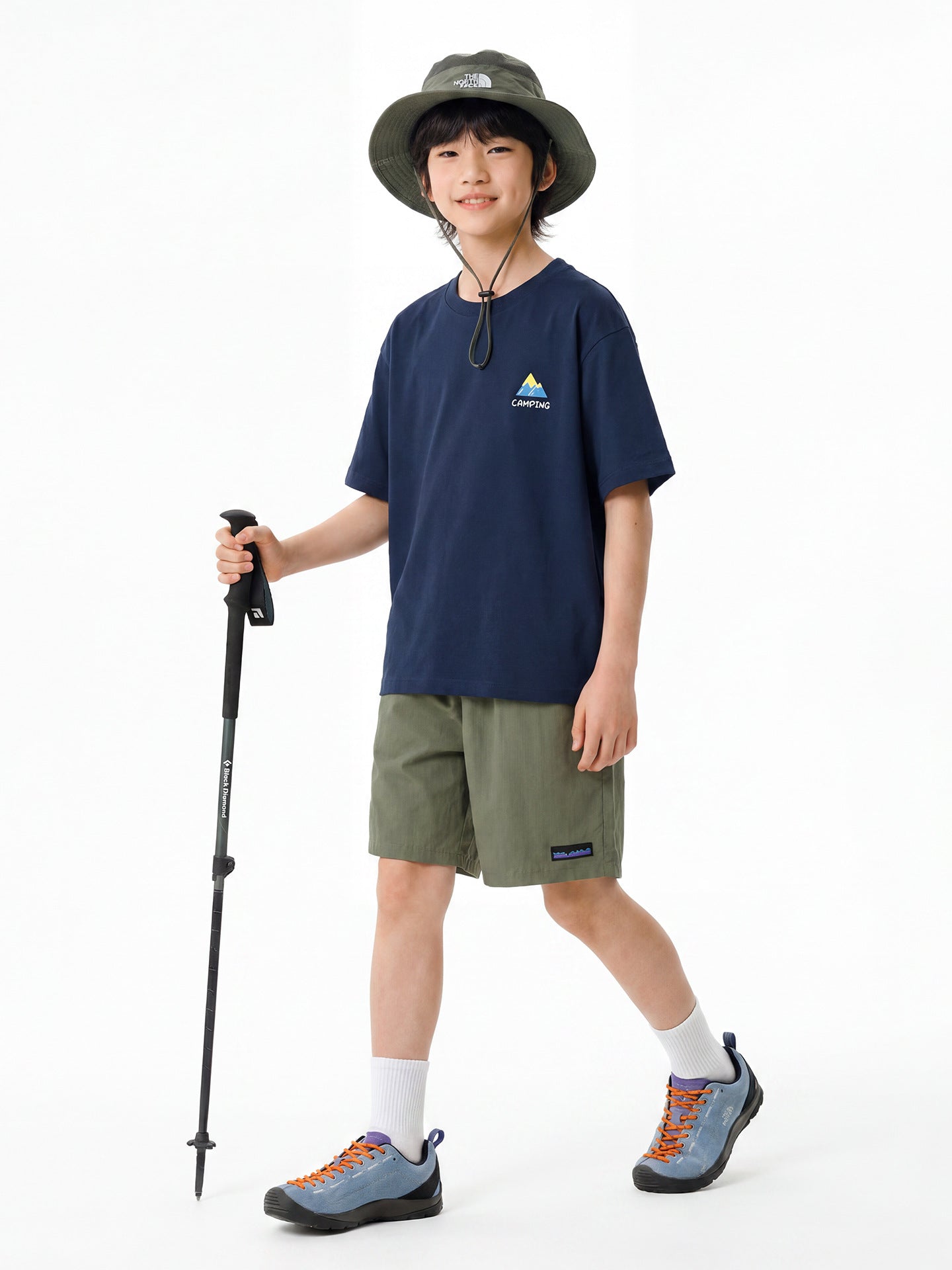 Children's Clothing Summer Outdoor Mountain Boys Breathable Cotton Short-sleeved Medium Big Children's T-shirt