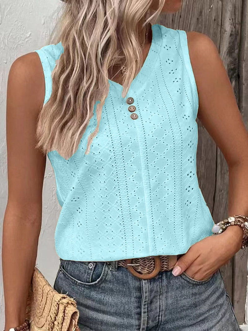 Women's Solid Color Casual Round Neck Clinch Small Vest/suspenders/tube Top