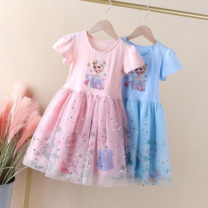 Children's Summer Ice Snow Fashionable Clothing Aisha Children's Dress