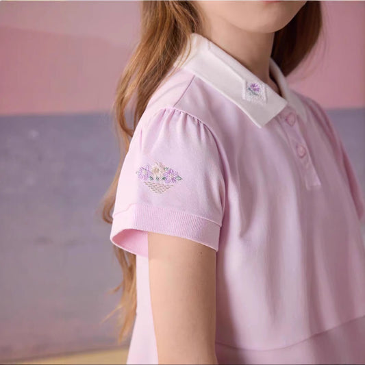 Korean Style Little Bear Soft Breathable Eye-catching Children's Dress