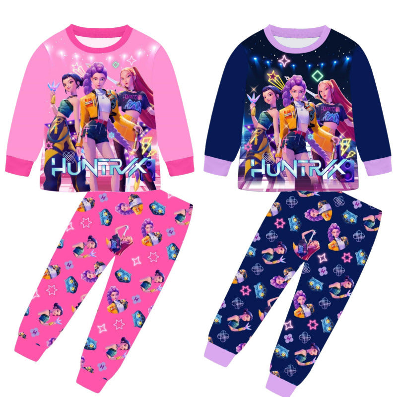 New Children's Long-sleeved Pajamas Home Wear Children's Suit