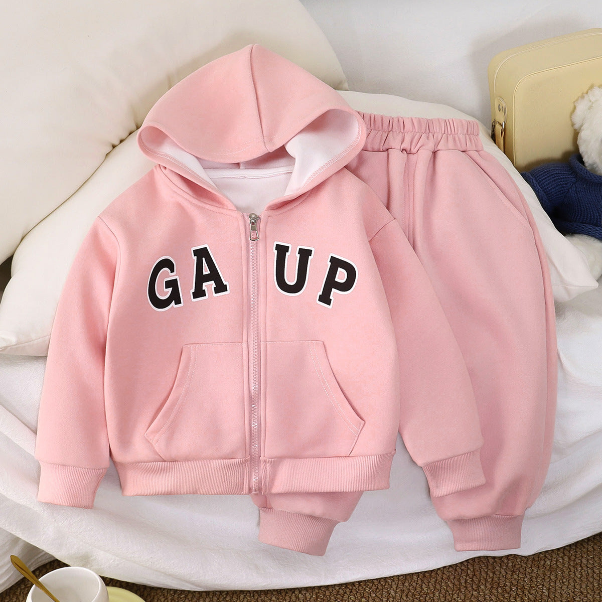 Children's Autumn Sweatshirt Korean Style Hooded Boys Chinese Cotton Children's Suit