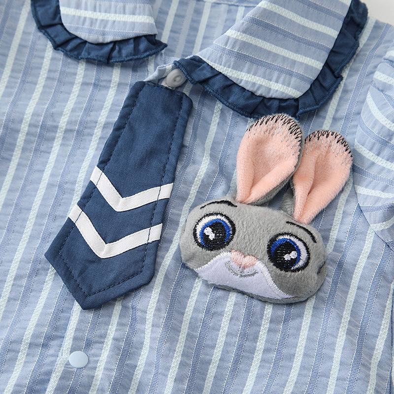 Sleeve Thin Bodysuit Bunny Handsome Romper Jumpsuit, Climbing Suit