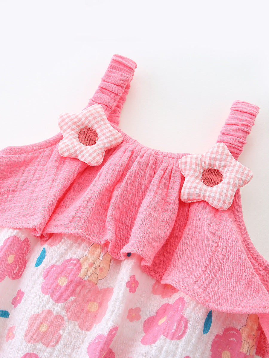 Summer Sleeveless Romper Born Thin Jumpsuit Sling Jumpsuit, Climbing Suit