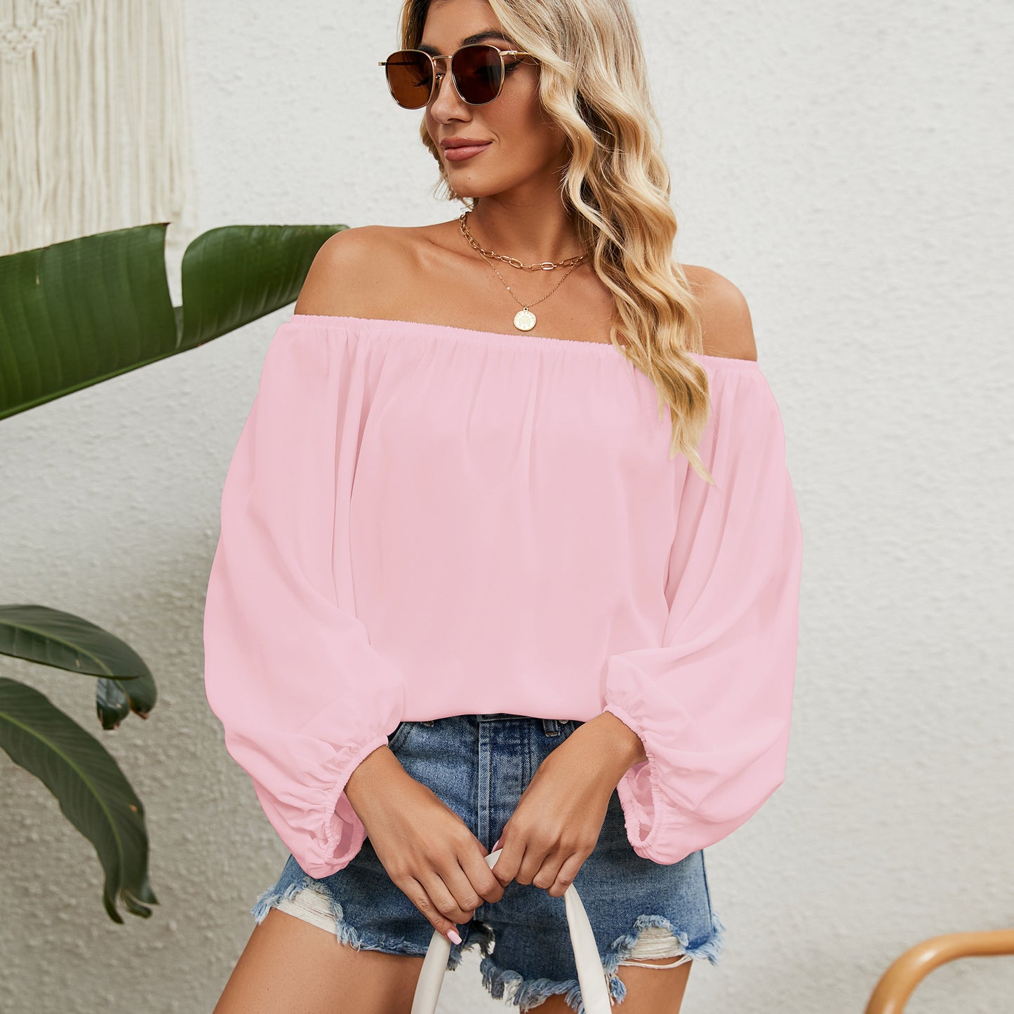Innovative Popular Women's Solid Color Fashion Tops