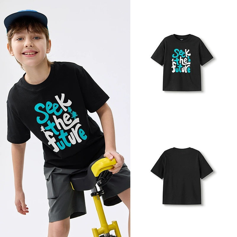 Children's Clothing Short-sleeved Tops Summer Moisture Absorption Children's T-shirt