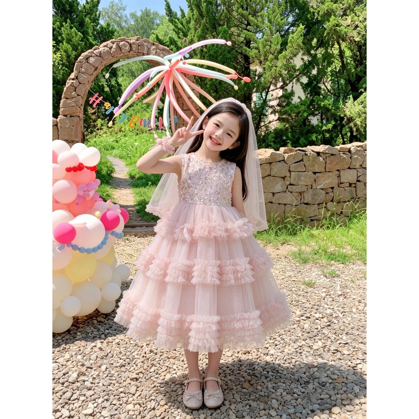 Light Luxury Minority Little Beautiful Princess Unique Children's Dress