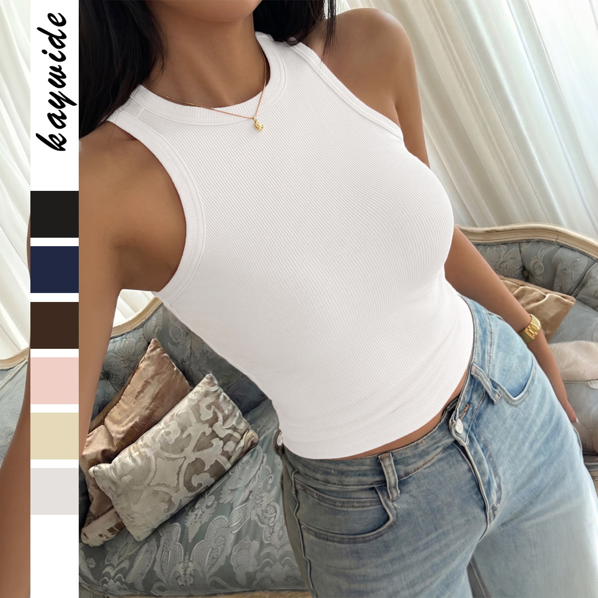 Women's Sports Fitness Yoga T-shirt Summer Small Vest/suspenders/tube Top