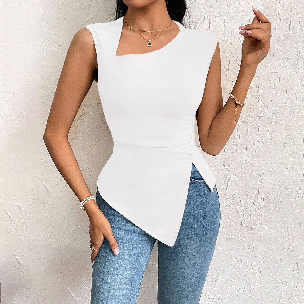 Women's Collar Slim Solid Color Source Small Shorts