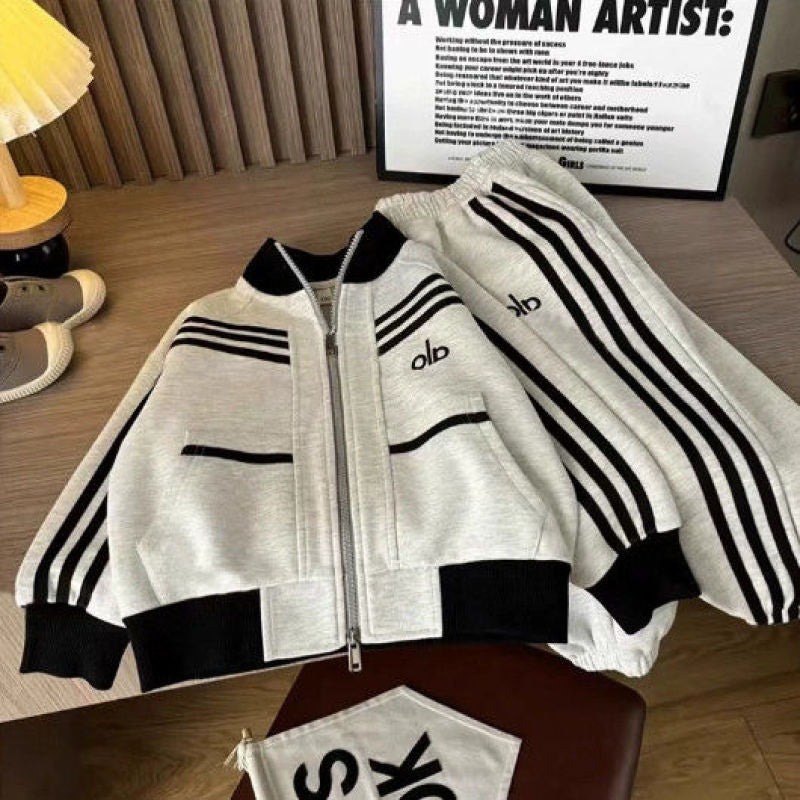 Clothing Funky Casual Sports Handsome Two-piece Children's Suit