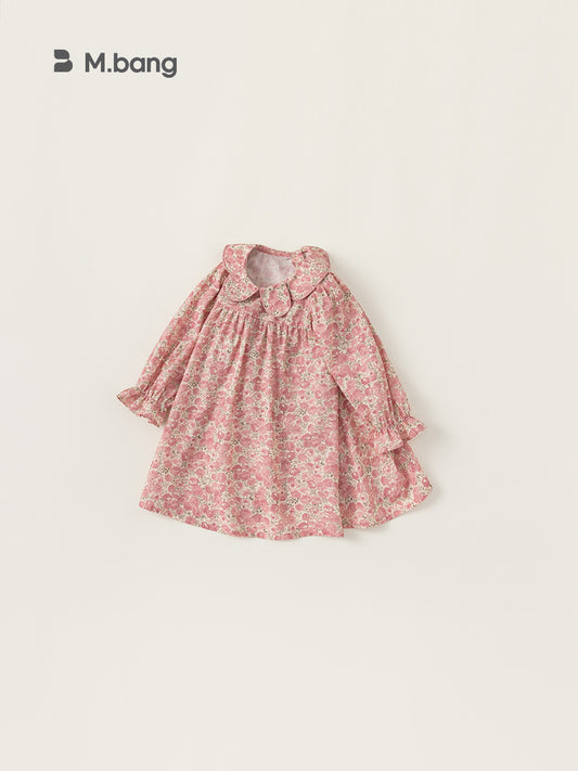 Children's Clothing Spring Clothes Floral Outing Doll Collar Long Sleeve Children's Dress