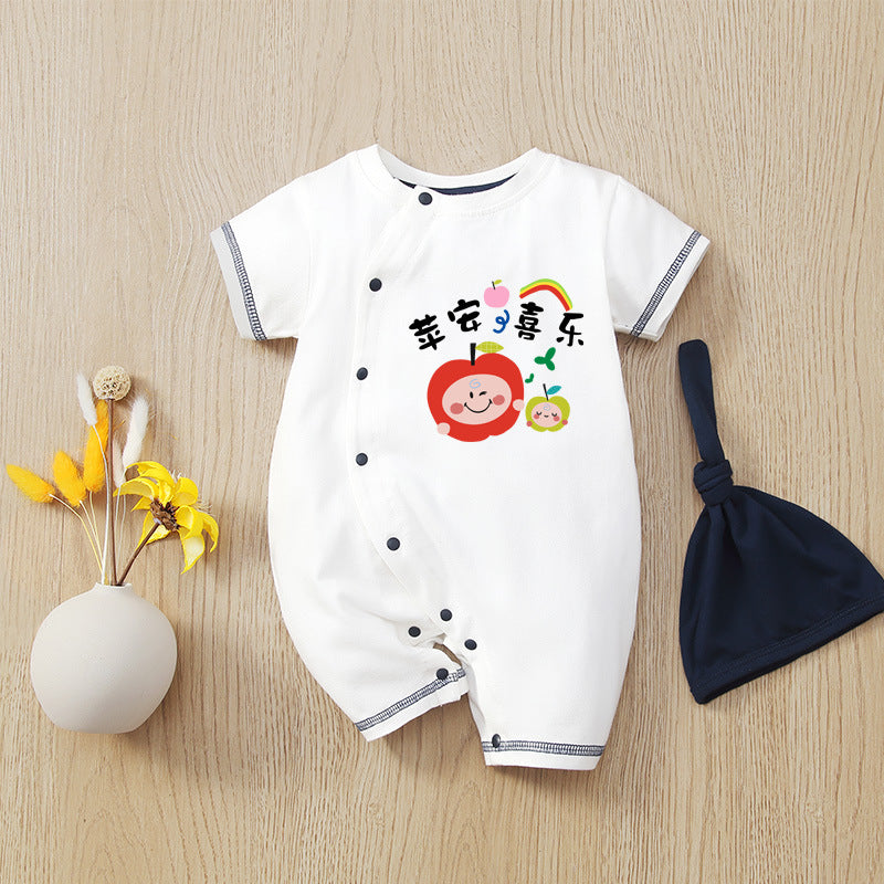 Born Clothes Thin Summer Clothing Cute Cartoon Jumpsuit, Climbing Suit