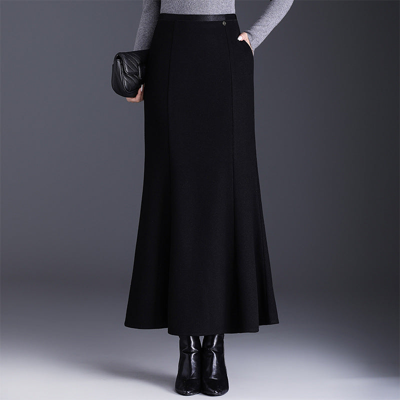 Long Commute Elegant Fashion Hip Fishtail High Waist Skirt