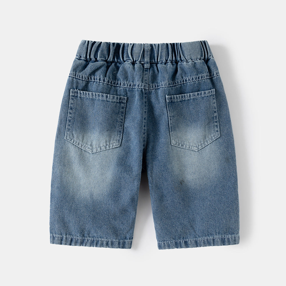 Children's Summer Clothing Boys Solid Color Shorts Medium Children's Pants