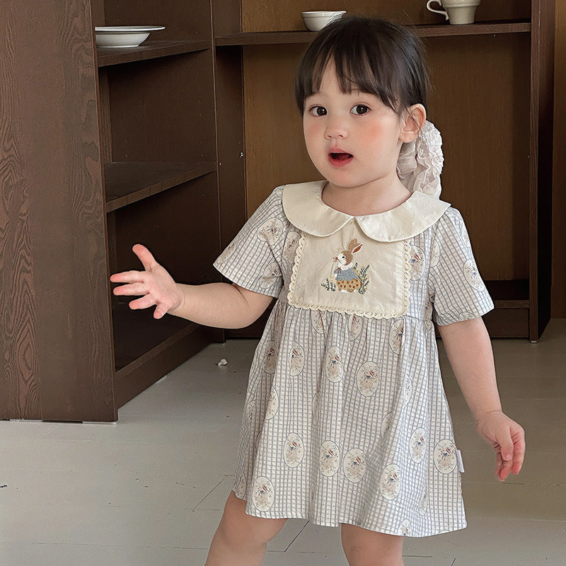 Summer Thin Princess Short Sleeve Doll Collar Children's Dress