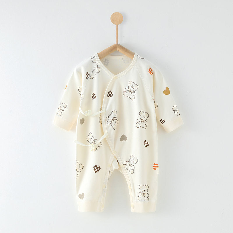 Born Class Pure Cotton Boneless Jumpsuit Long-sleeved Clothes Rompers Jumpsuit, Climbing Suit