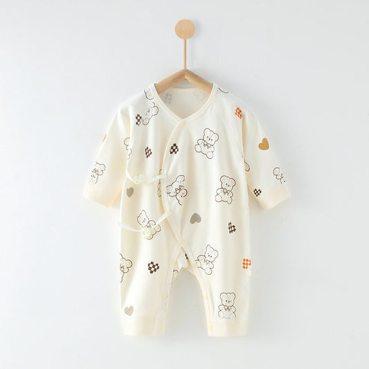 Born Class Pure Cotton Boneless Jumpsuit Long-sleeved Clothes Rompers Jumpsuit, Climbing Suit