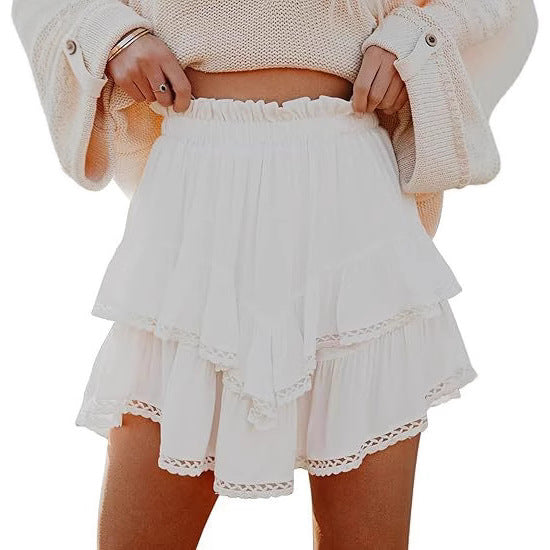Women's Bohemian Pleated Cake High Waist Golf Tennis Skirt
