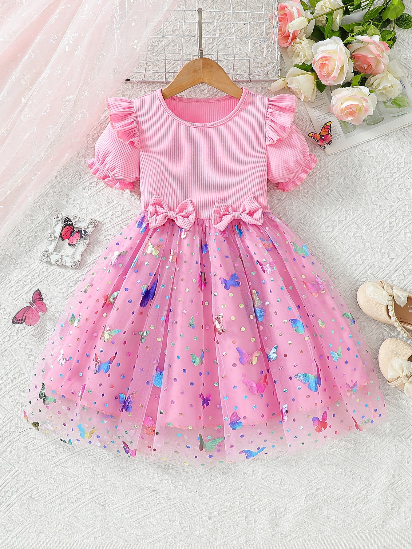 Children's Summer Puffy Skirt Cake Fashionable Princess Children's Dress