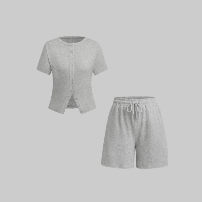 Women's Summer Short-sleeved Sexy Hot Style Fashion Casual Suit