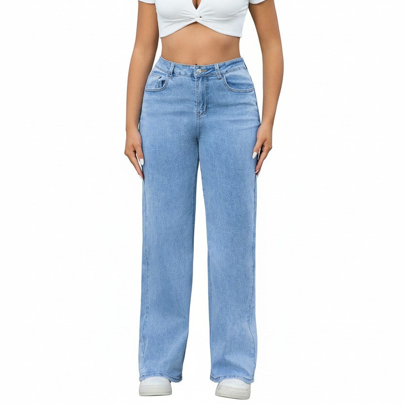 Women's For High Waist Wash Distressed Pants