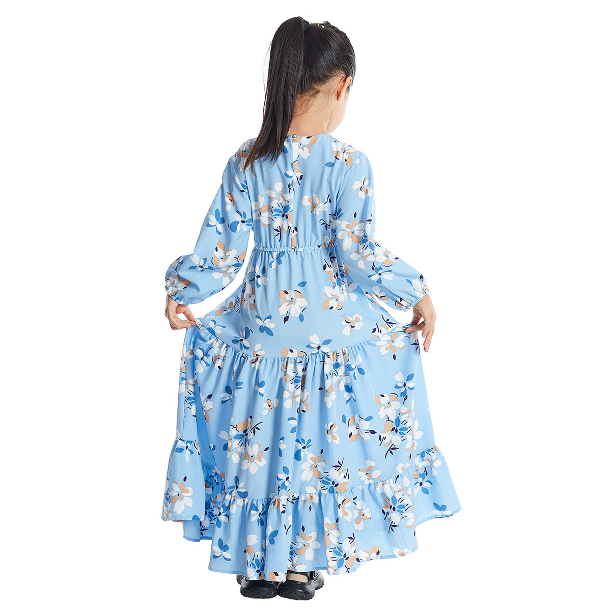 Stylish Popular Fashion Comfortable Elegant Floral Children's Dress
