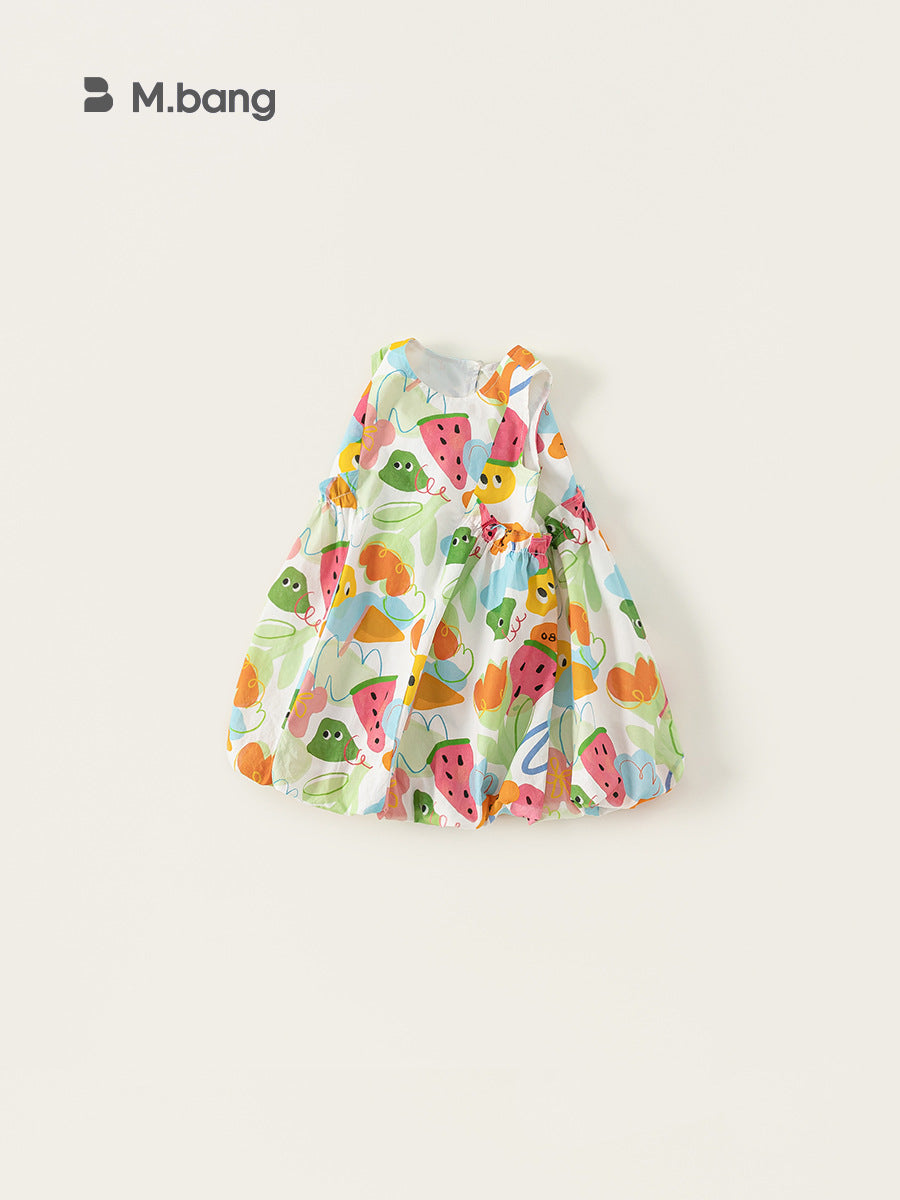 Children's Clothing Sundress Summer Fashionable Cartoon Printed Children's Dress