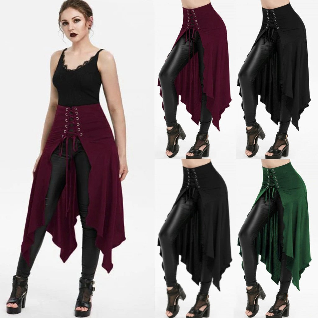 Innovative Graceful Halloween Stitching Irregular Umbrella Skirts