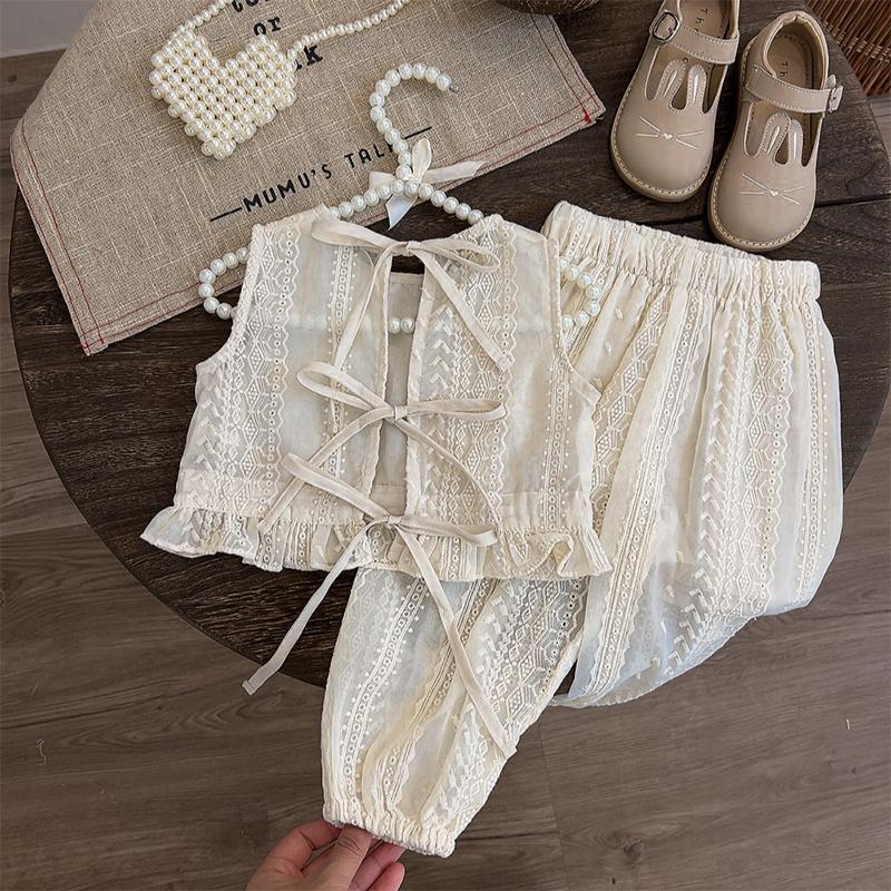 Children's Western Style Summer Thin Princess Clothes Children's Suit
