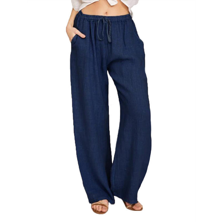 Pretty Innovative Women's Loose Cotton Linen Casual Pants