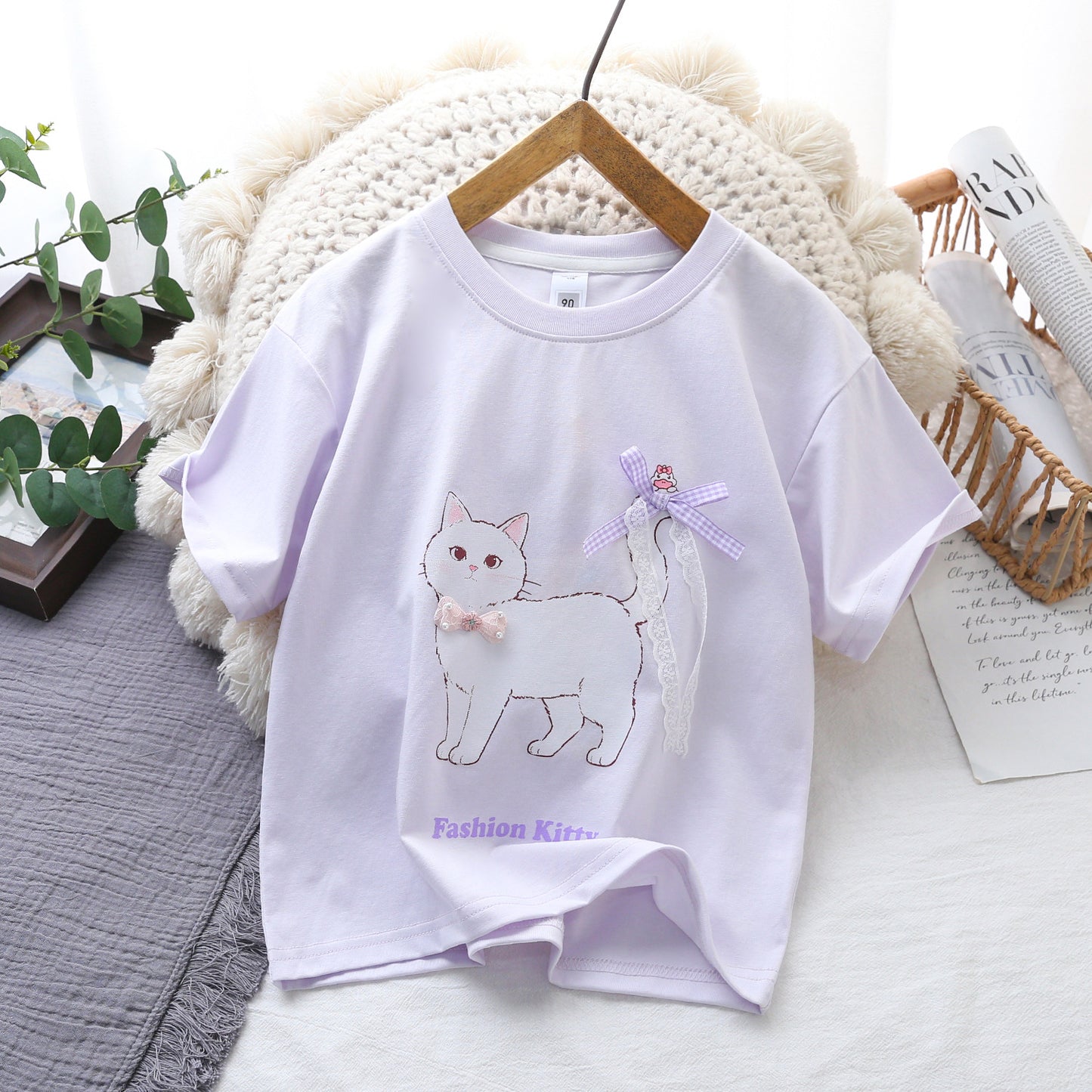 Children's Small Yellow Duck Short-sleeved Summer Top Children's T-shirt