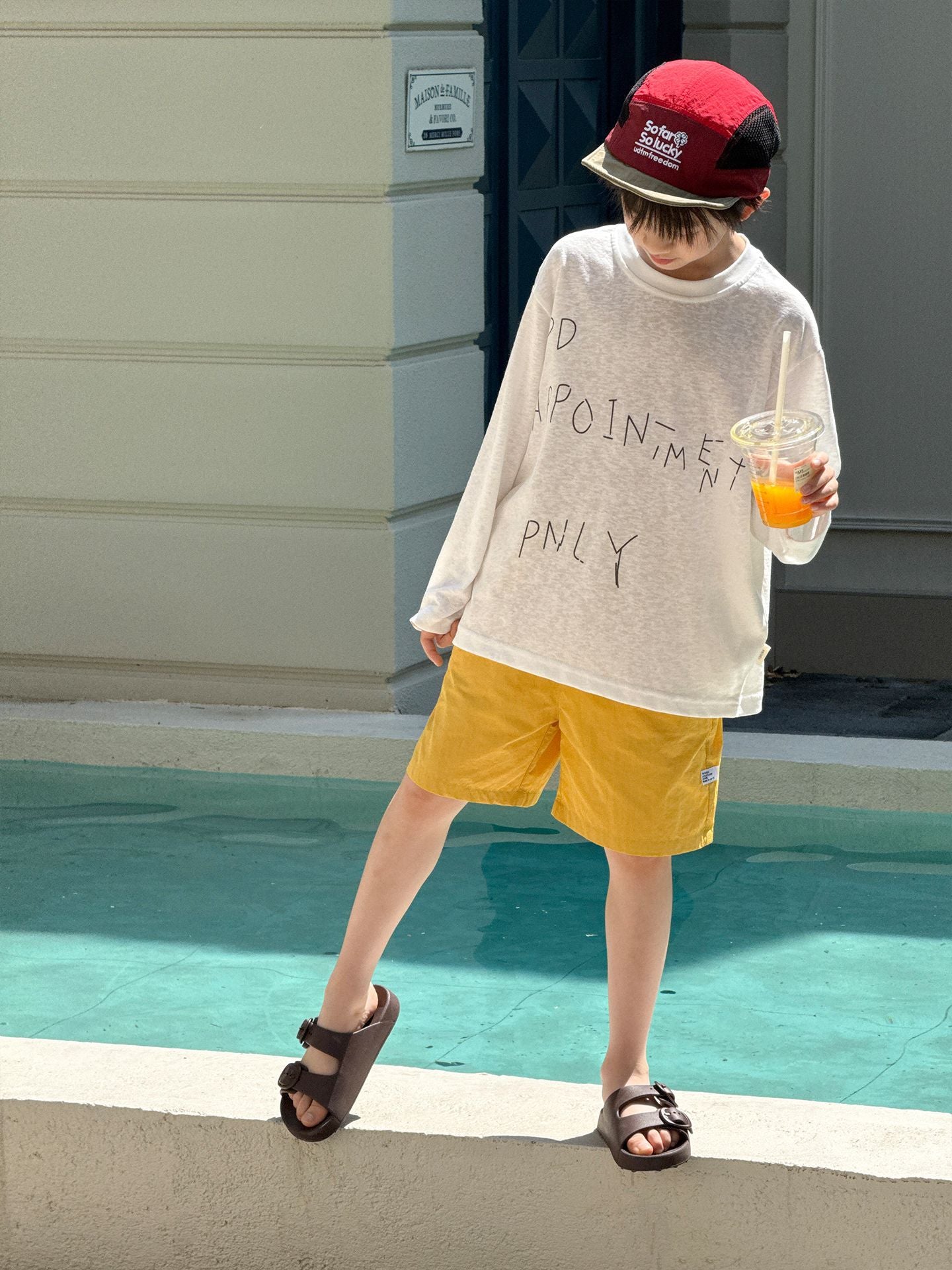 Children's Long Sleeve Summer Dress Boys Fashion Letter Print Children's T-shirt