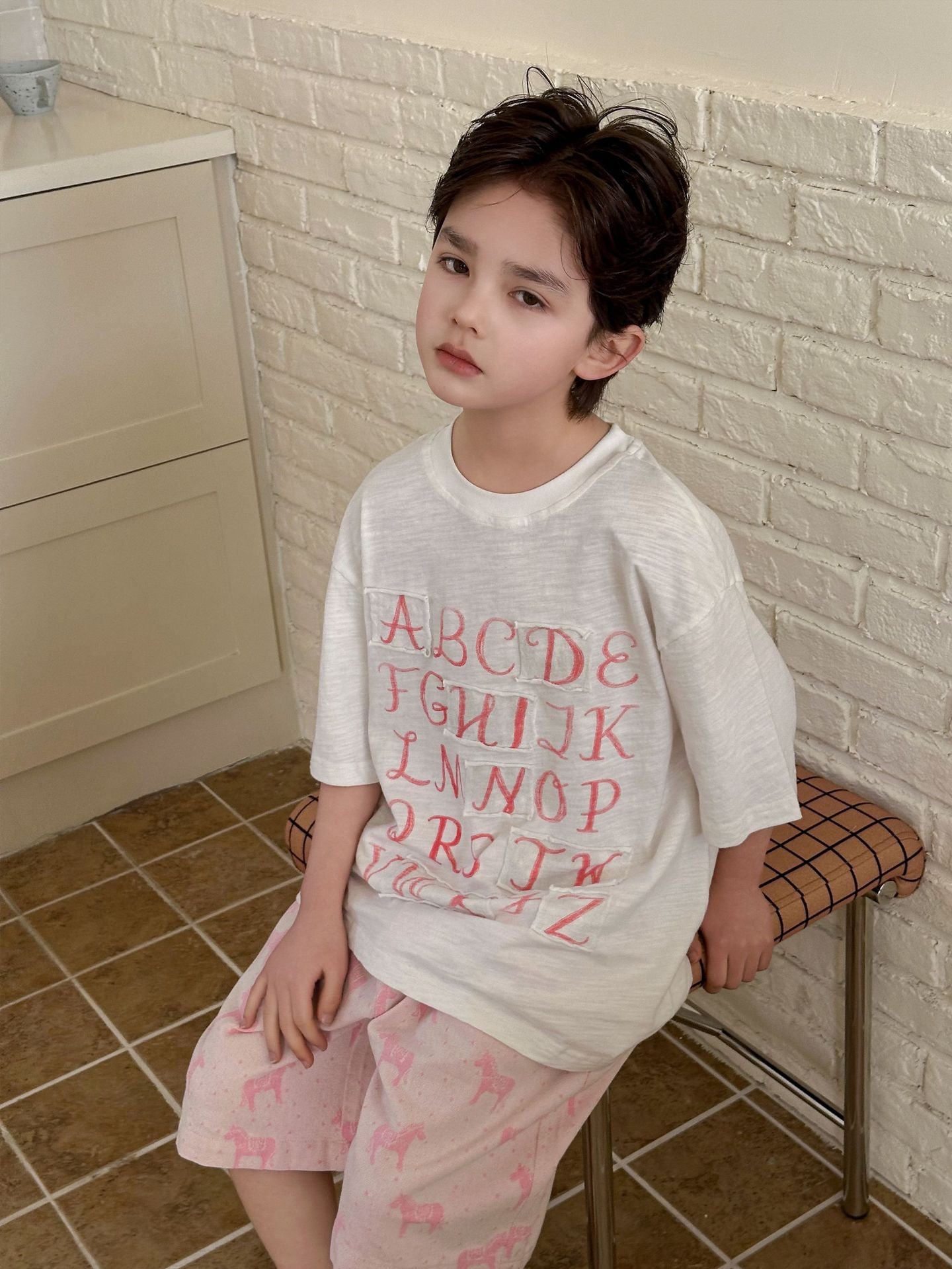 Children's Summer Cotton Short-sleeved Loose Breathable Half Sleeve Children's T-shirt