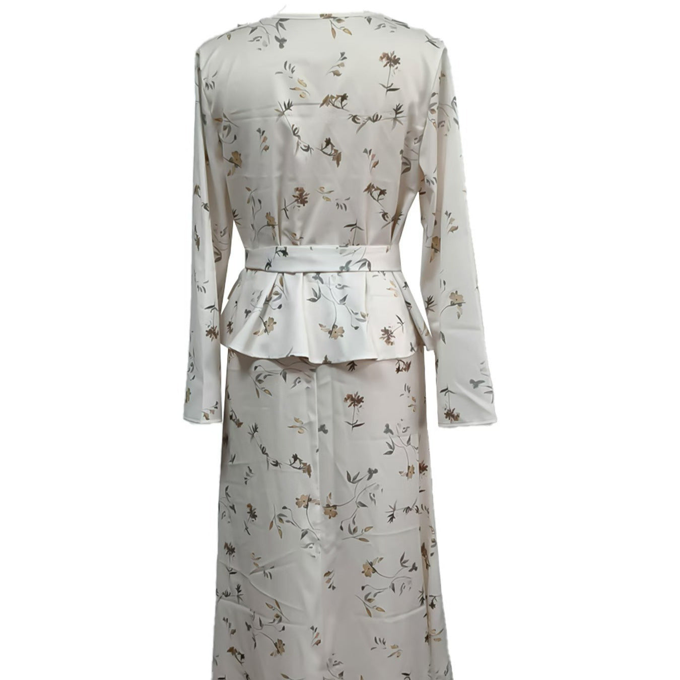 Summer Sexy Soft Long-sleeved Elegant Dress Fashion Casual Suit